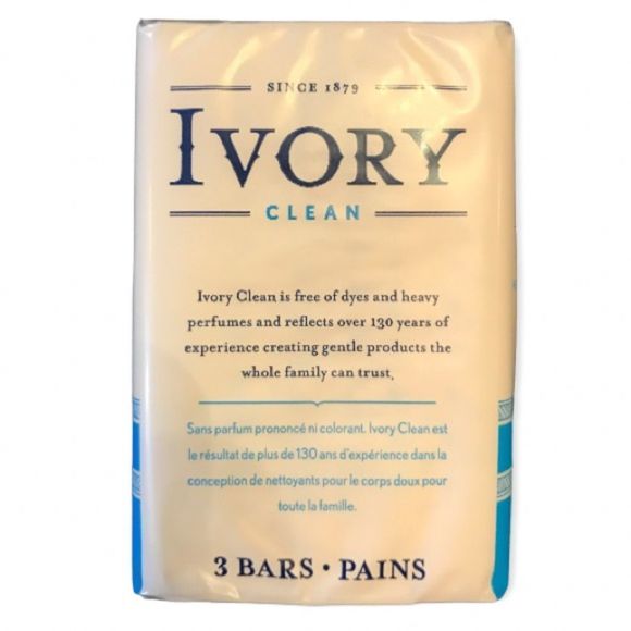 Ivory CLEAN Bar Soap Lot of 4 PACKS of 3 Bars - Picture 6 of 8